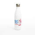 Dad Bod In Progress White 17oz Stainless Steel Water Bottle Default Title White Water Bottle Dad Globally Fulfilled