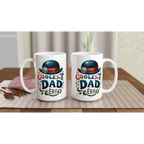 Personalise - Coolest Dad Ever - White 15oz Ceramic Mug Personalised 15oz Mug customise Dad Globally Fulfilled personalise