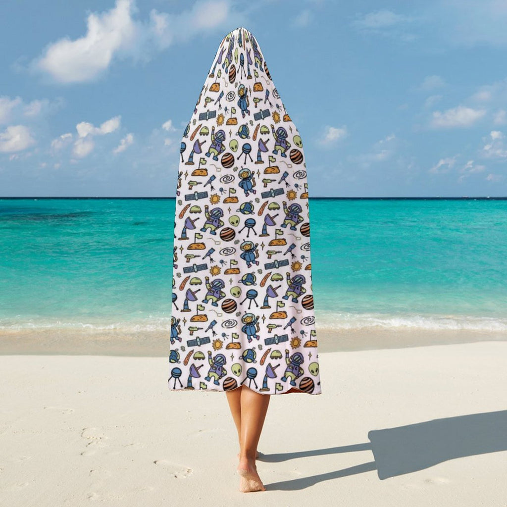 All About Space Kids Hooded Blanket 100cm x 130cm
