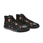 Space - Women's High Top Canvas Shoes