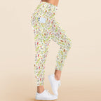Tropical Surf Women's High Waist Pockets Yoga Leggings Women's High Waist Pockets Yoga Leggings Printed Offshore Surf