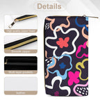 Flowers In Abstract - PU Leather Wallet
