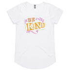 Be Kind - Womens Scoop Neck T-Shirt White Womens Scoop Neck T-shirt Kindness Printed In Australia