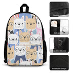 Cat Crowd - Three Piece Backpack Set