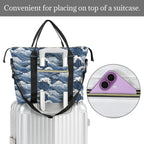 Japanese Waves Duffle Bag-Simple (Model 1715) Duffle Bag-Simple (1715)