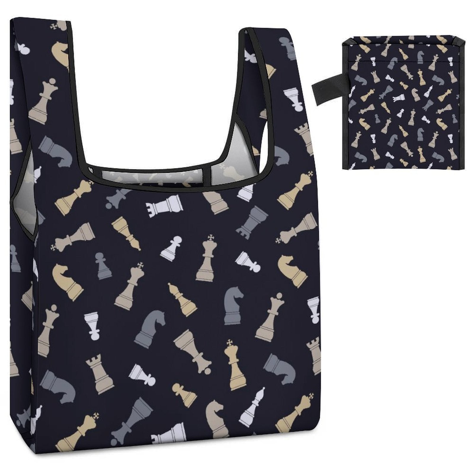 Chess Pattern - Collapsible Shopping Bag