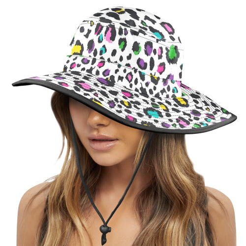 Animal Print In Colour Wide Brim Bucket Hat Wide Brim Bucket Hat animal Printed Offshore