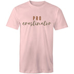 Procrastinator - Mens T-Shirt Pink Mens T-shirt Printed In Australia