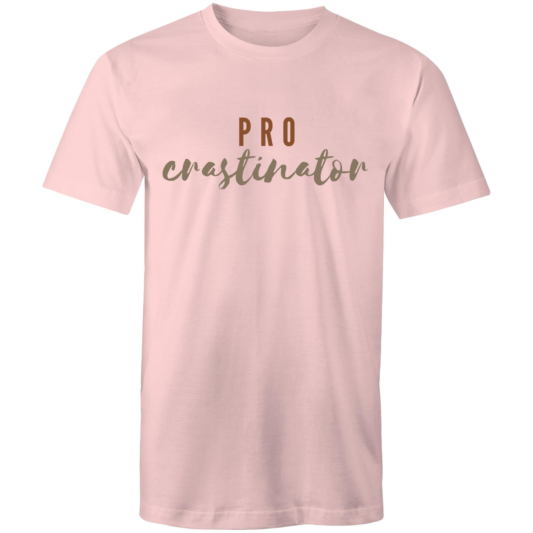 Procrastinator - Mens T-Shirt Pink Mens T-shirt Printed In Australia