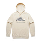 Cat, I Just Can't Today - Mens Hoodie Ecru Mens Hoodie animal Printed In Australia