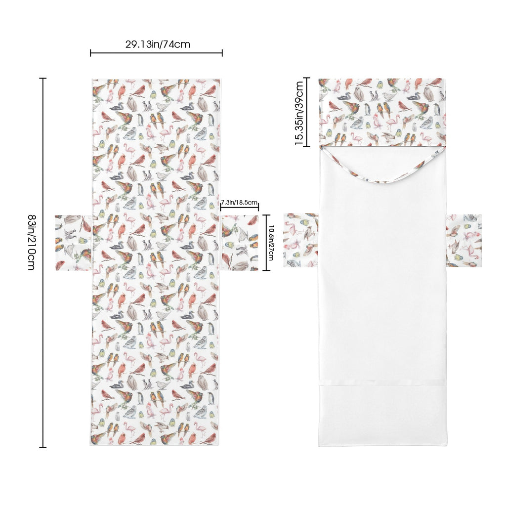 Birds Of A Feather Beach Chair Towel Cover with Side Pockets