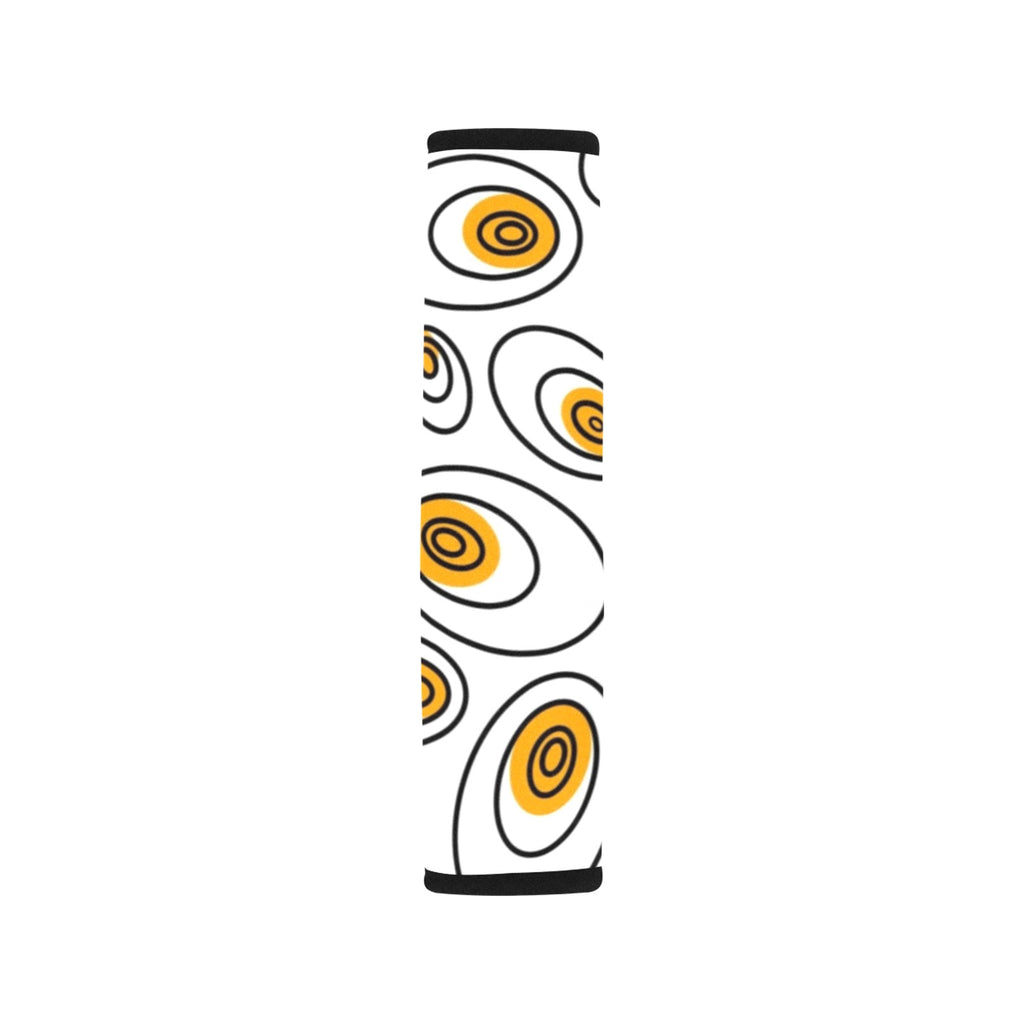 Abstract Eggs Car Seat Belt Cover 7''x10'' (Pack of 2) Car Seat Belt Cover 7x10 (Pack of 2) Food Printed Offshore