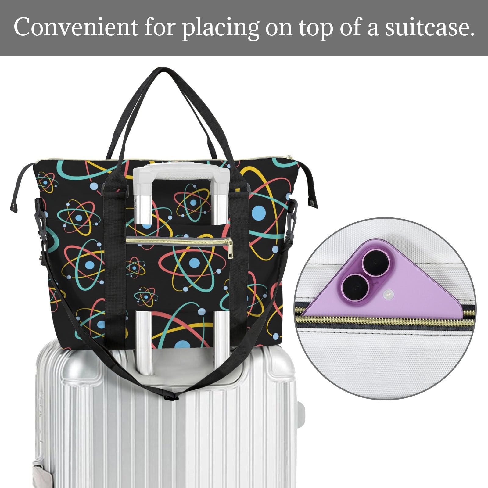 Atoms Duffle Bag-Simple (Model 1715) Duffle Bag-Simple (1715)