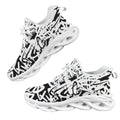 Graffiti White Women's Twisted Sole Sneakers