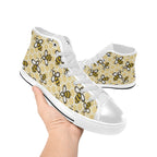 Bees - Women's High Top Canvas Shoes