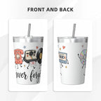 Never Forget Retro Small Stainless Steel Travel Mug Cup 12oz/350ml