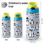 Penguin Love - Little Kids Water Bottle Little Kids Water Bottle animal Love Printed Offshore