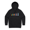 Chess Women's AS Colour Hoodie Black Womens Hoodie Chess Games Printed In Australia