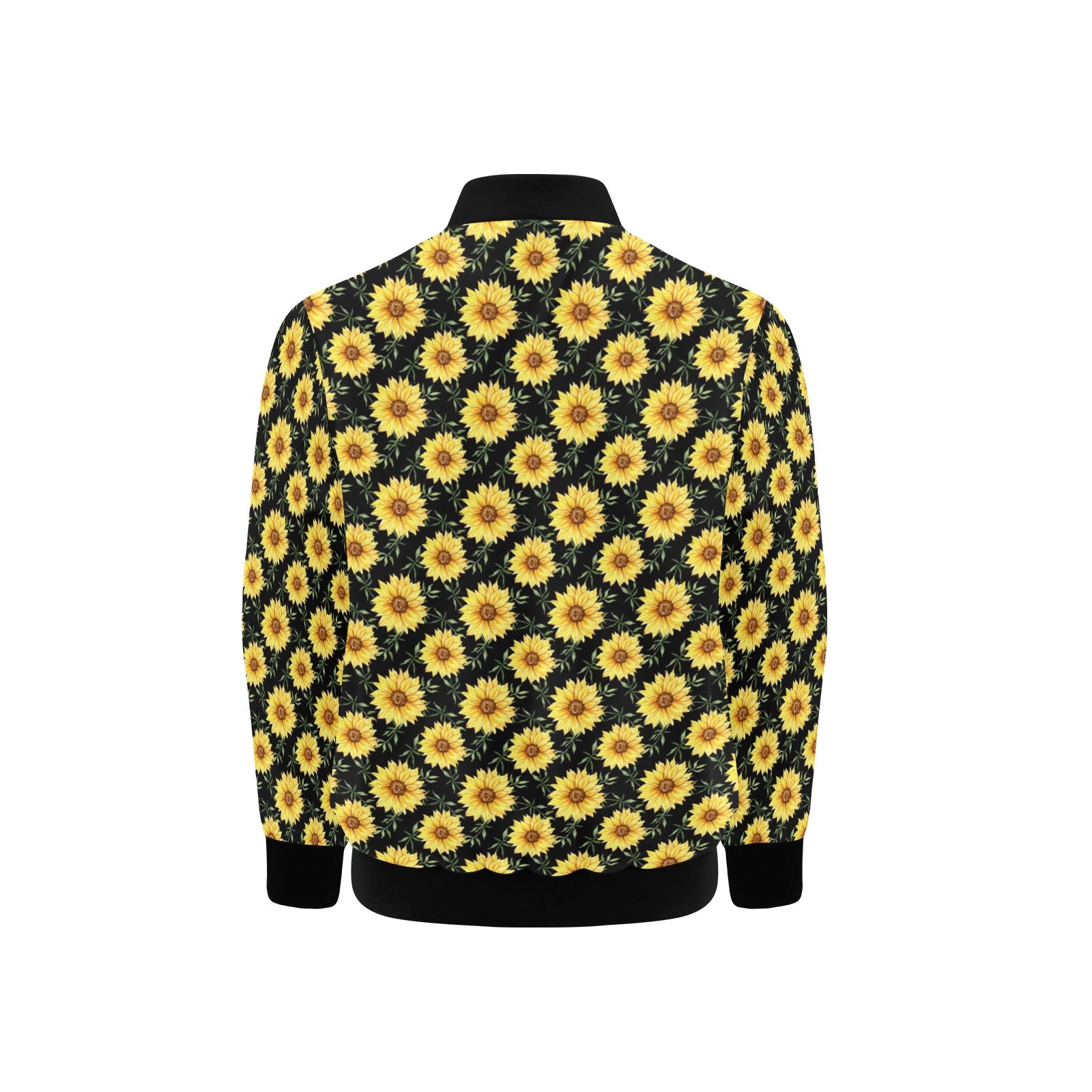 Painted Sunflower Kids Bomber Jacket Kids Bomber Jacket Plants Printed Offshore
