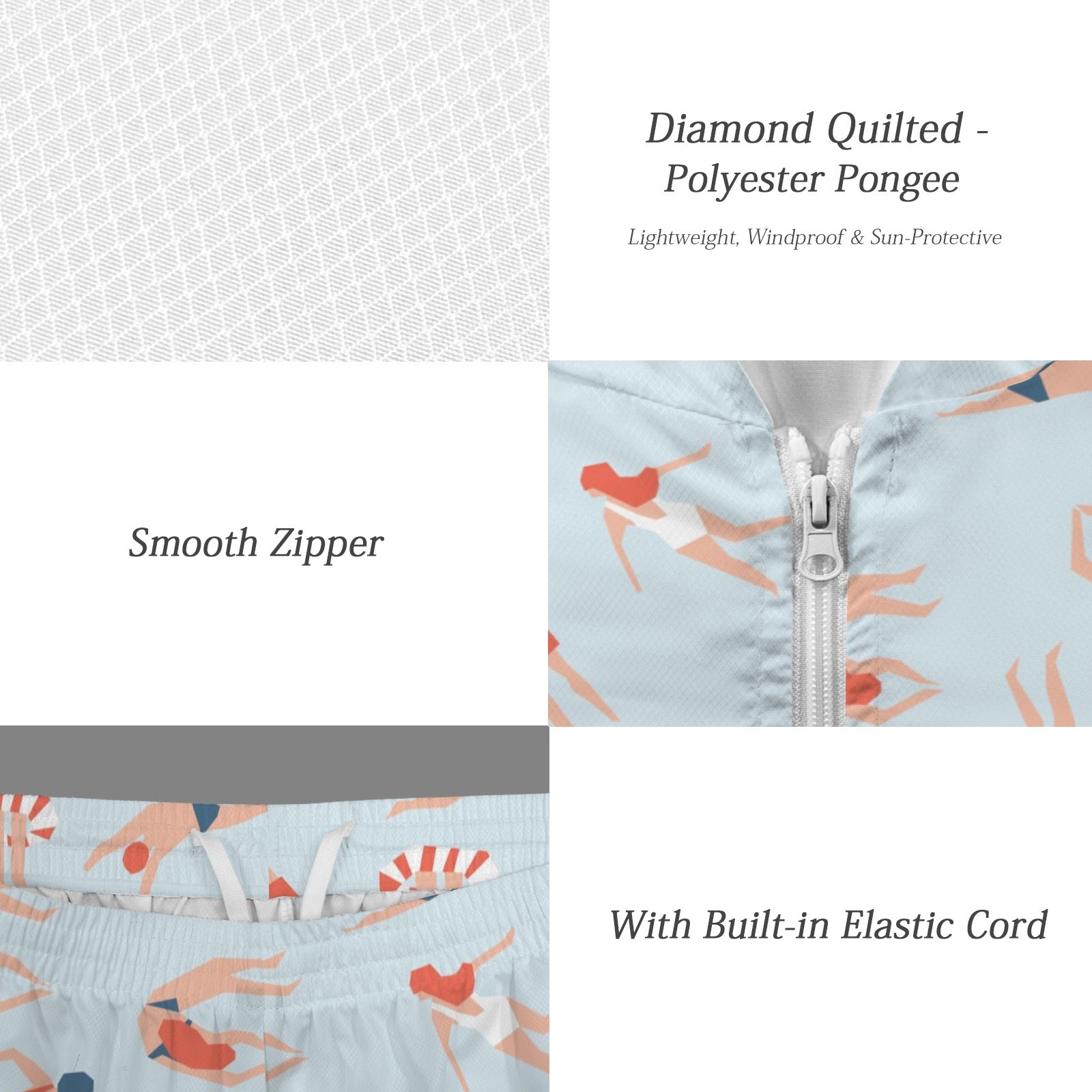 Summer Swim Men's Lightweight Sun Hoodie & Shorts Set Men's Lightweight Sun Hoodie & Shorts Printed Offshore Summer
