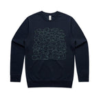 Lots And Lots Of Cats AS Colour Stencil Crew Sweatshirt