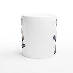 Life Is Short, Milk It - White 11oz Ceramic Mug White 11oz Mug Fitness food Globally Fulfilled