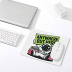 Astronaut, Anywhere But Here Leather Mouse Pad Leather Mouse Pad Printed Offshore Space
