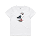 Seagull With Sunglasses And High Tops Kid's AS Colour T-shirt