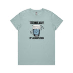 Glass Half Full Women's AS Colour T-shirt
