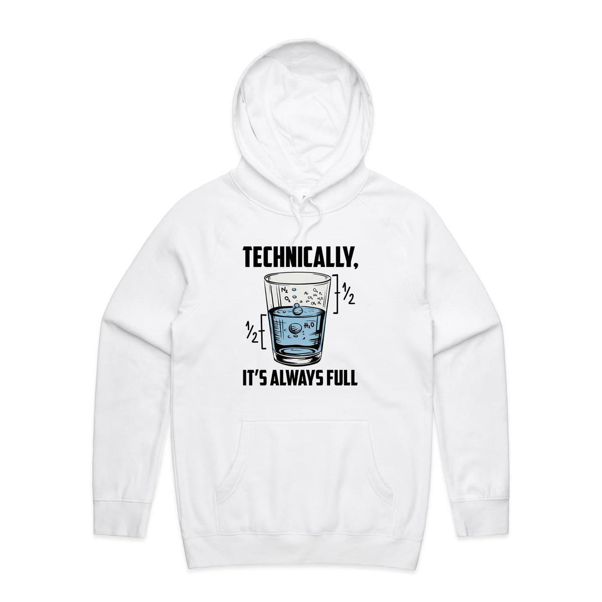 Glass Half Full Men's AS Colour Hoodie