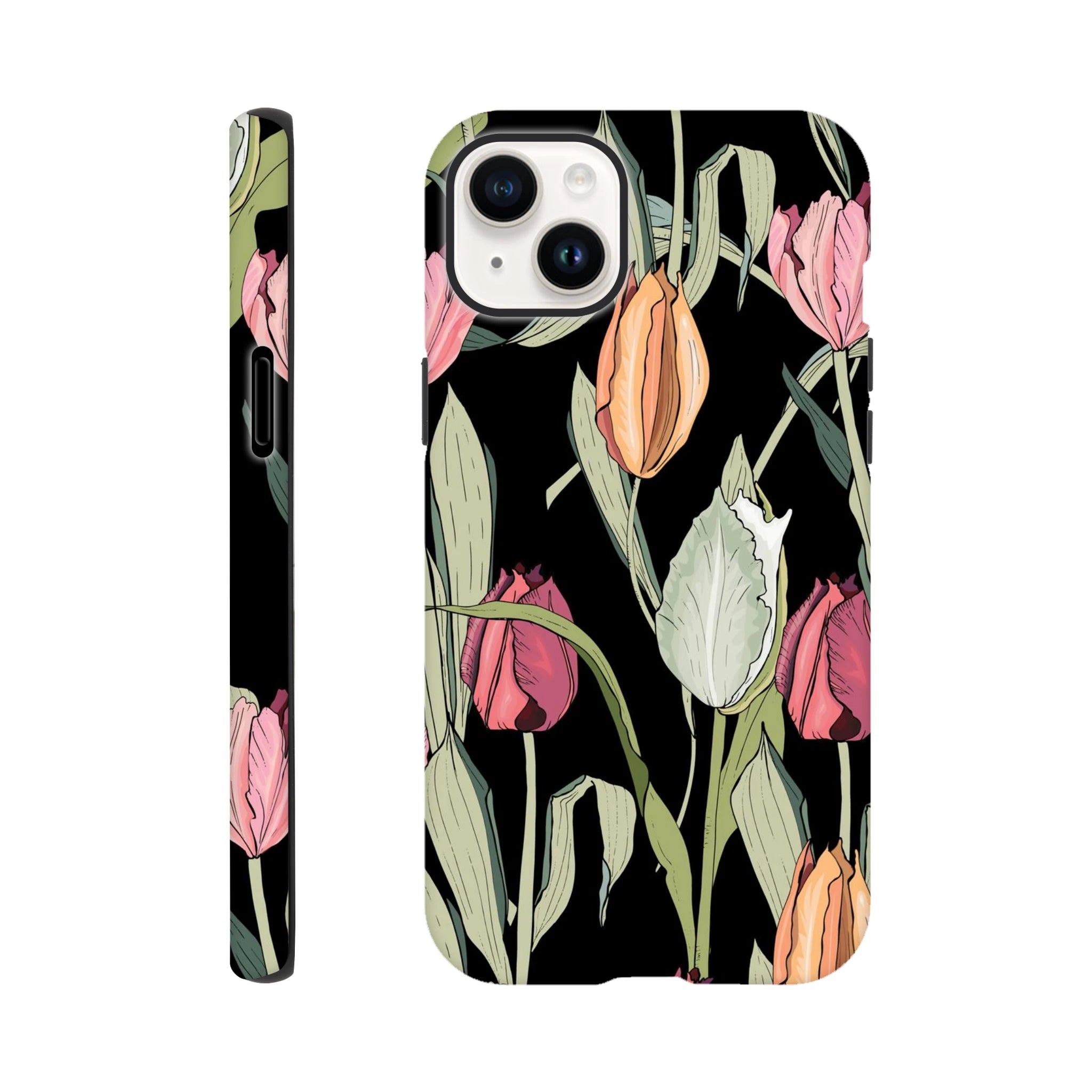 Tulips - Apple iPhone Tough case iPhone 14 Plus iPhone Tough Case Globally Fulfilled Plants