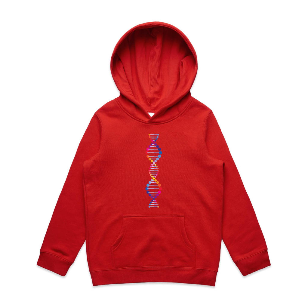 DNA - Kids Hoodie Red Kids Hoodie Printed In Australia