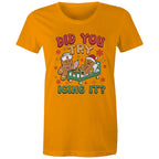 Funny Gingerbread, Did You Try Icing It - Womens T-shirt Orange Womens Christmas T-shirt Christmas Printed In Australia