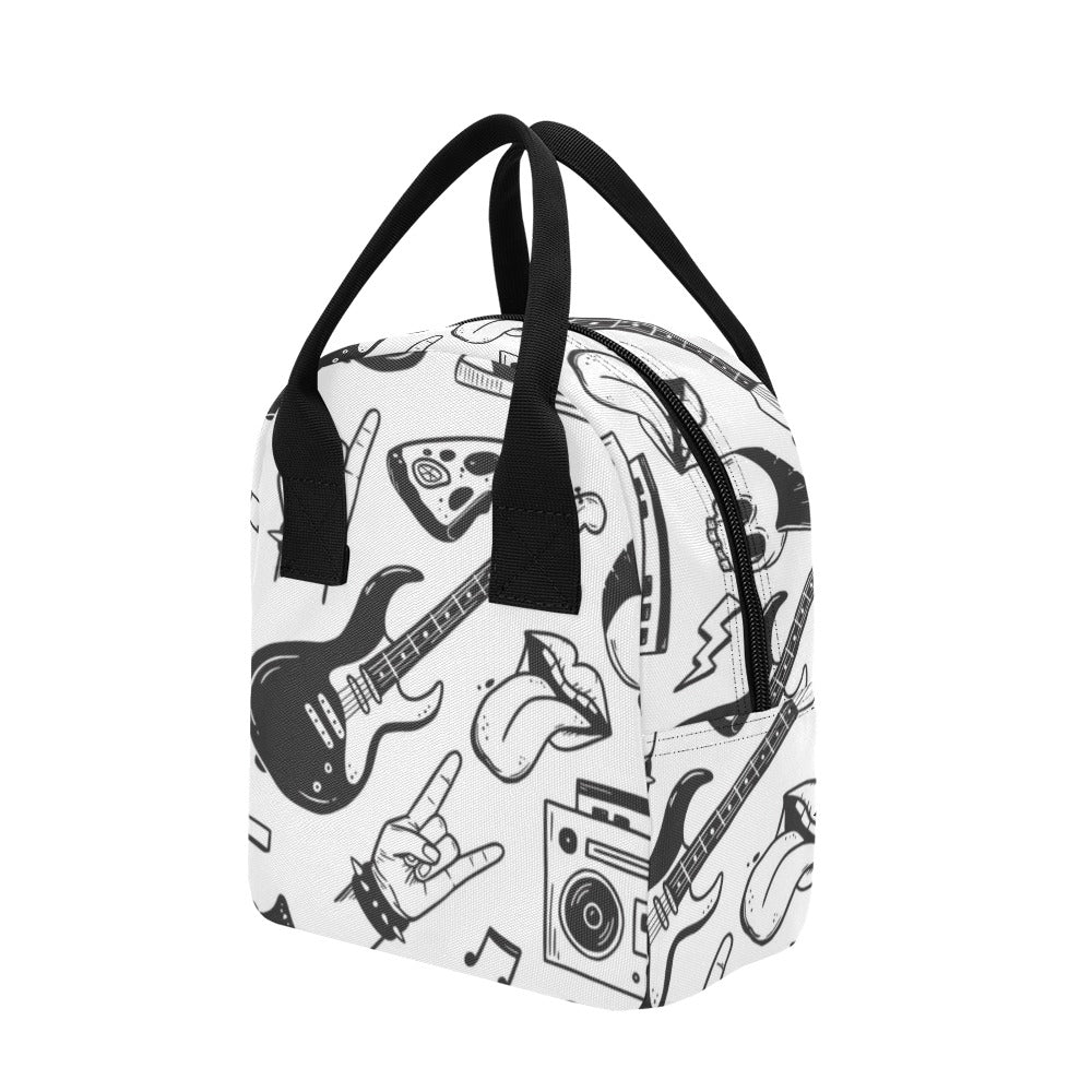Rock Music - Zipper Lunch Bag Zipper Lunch Bag Printed Offshore