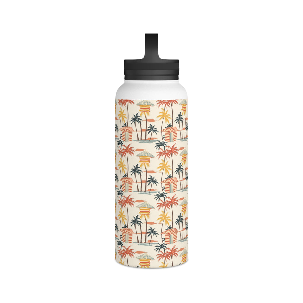 Beach Shack Stainless Steel Water Bottle, Handle Lid Stainless Steel Water Bottle With Handle Lid Globally Fulfilled Surf