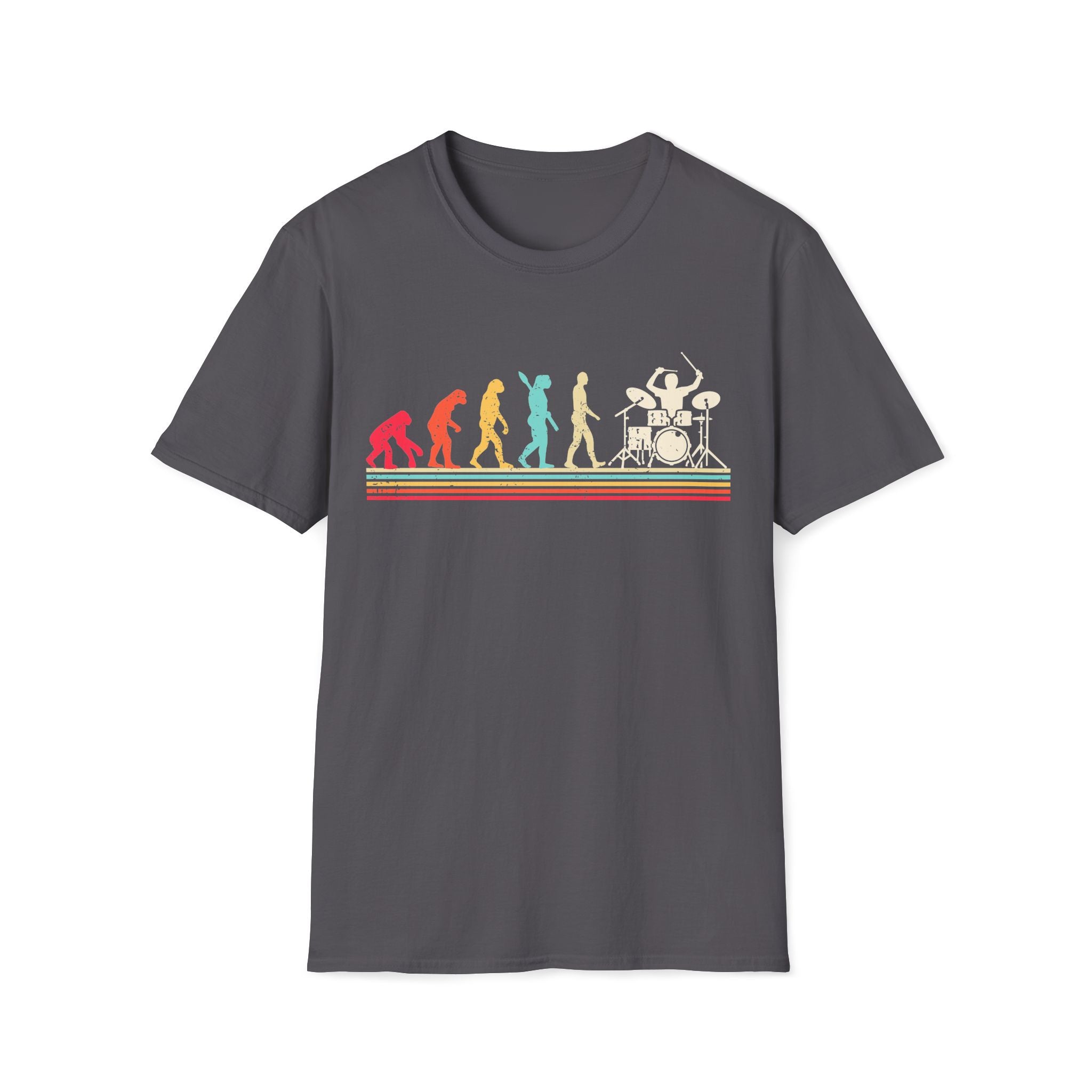 Drummer Evolution - Unisex Softstyle T-shirt