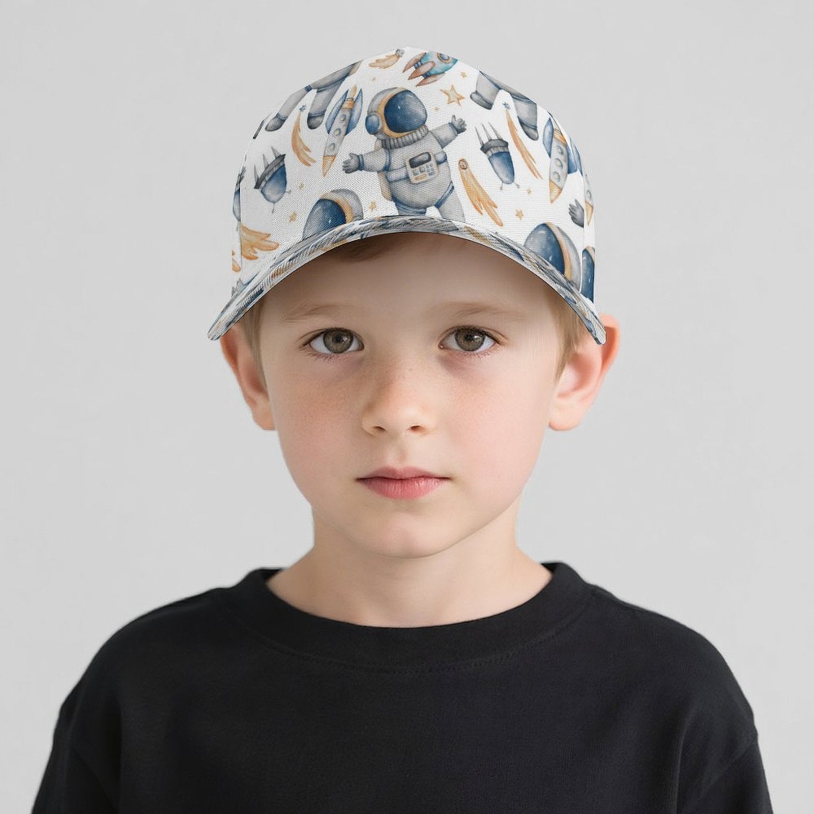 Astronauts And Rockets Kids Baseball Cap