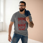 Science, It's Like magic, But Real - Men's Staple Tee Athletic Heather Mens Premium T-Shirt Printed in AU and US Science