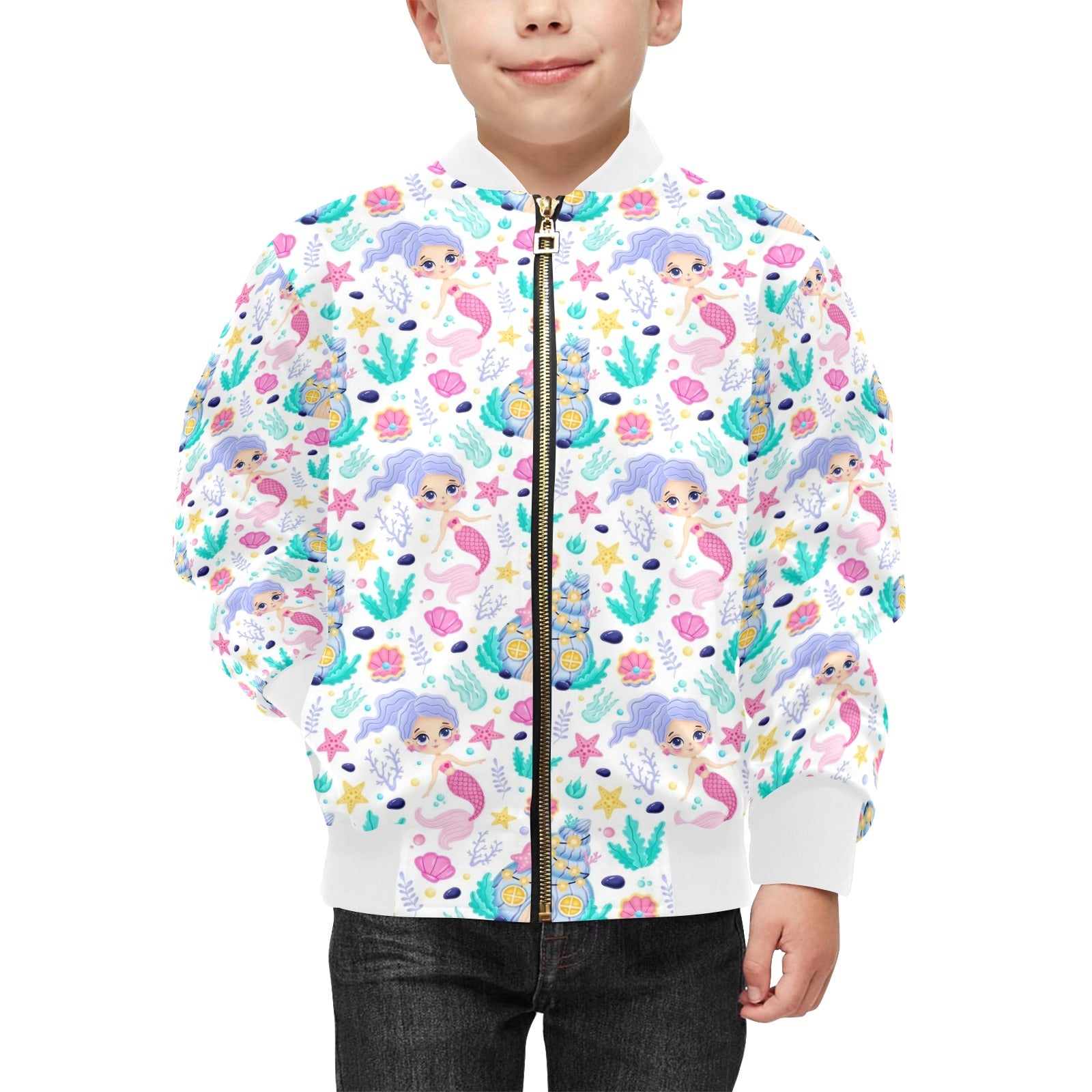 Mermaid World Kids Bomber Jacket