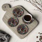 Donut - Round Coasters Round Coaster Australian Printer