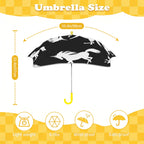 Black And White Unicorn Kids Safe Round Corner Umbrella Kids Safe Round Corner Umbrella animal Printed Offshore