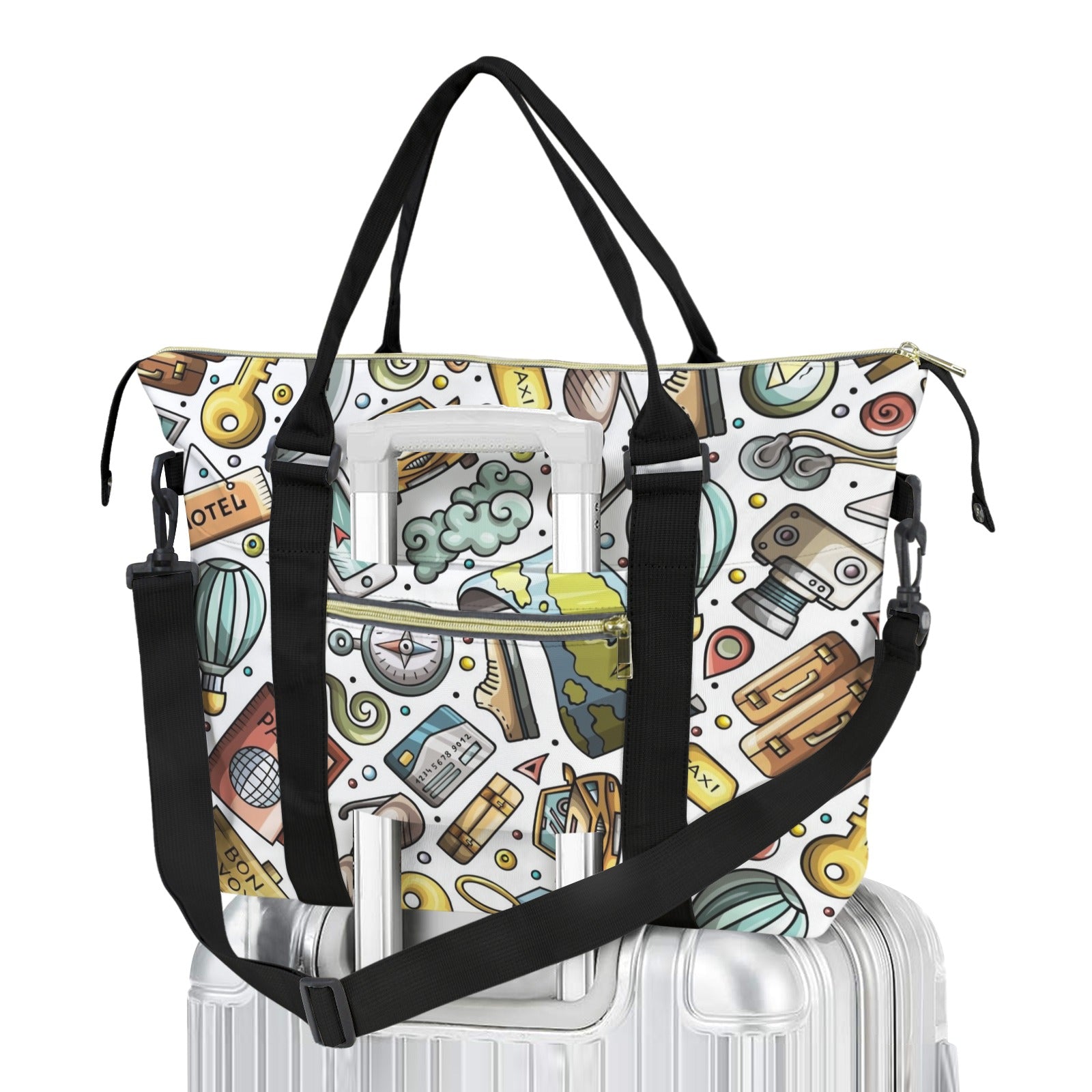 Travel Montage Duffle Bag-Simple (Model 1715) One Size Duffle Bag-Simple (1715)