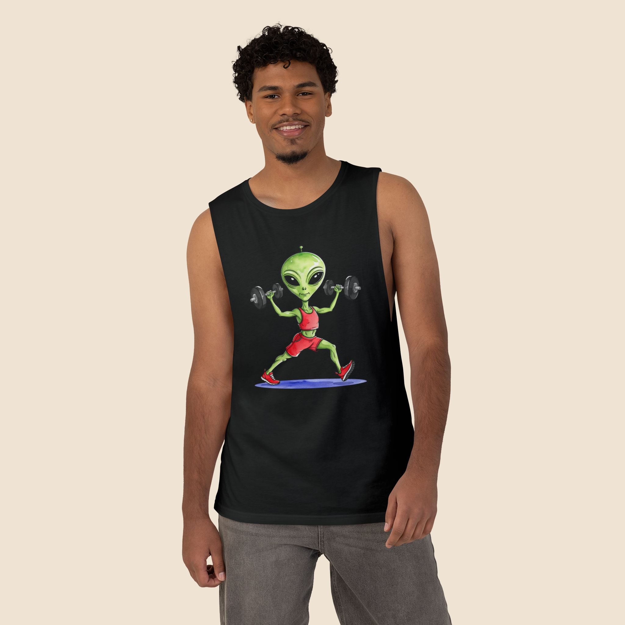 Alien Workout - Unisex Barnard Tank