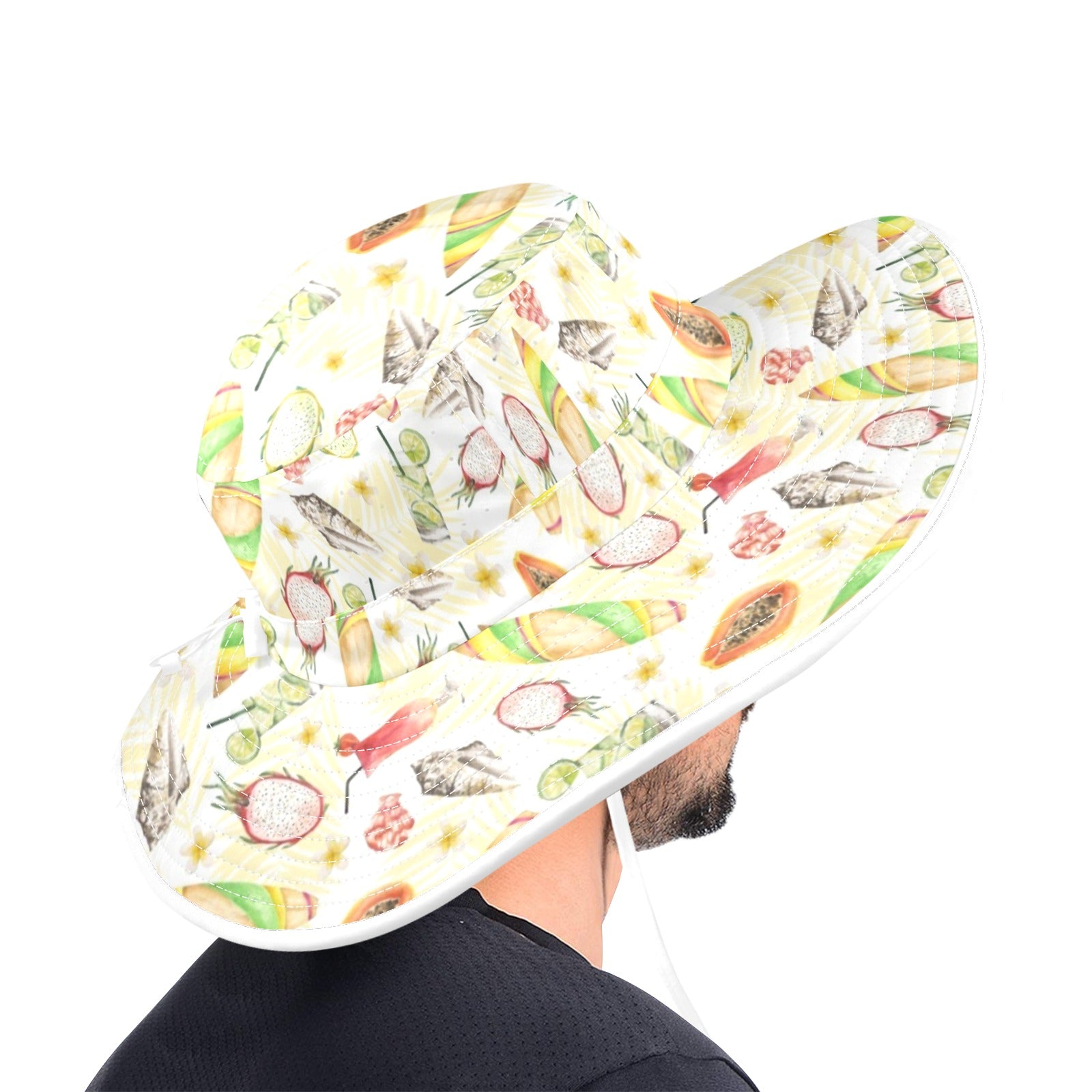 Tropical Surf Wide Brim Bucket Hat Wide Brim Bucket Hat Printed Offshore Surf