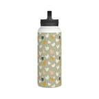 Chicken Life Stainless Steel Water Bottle, Handle Lid Stainless Steel Water Bottle With Handle Lid animal Globally Fulfilled