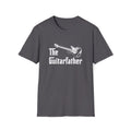 The Guitarfather Unisex Softstyle T-Shirt Charcoal Unisex Adult T-shirt Australian Printer Dad Music