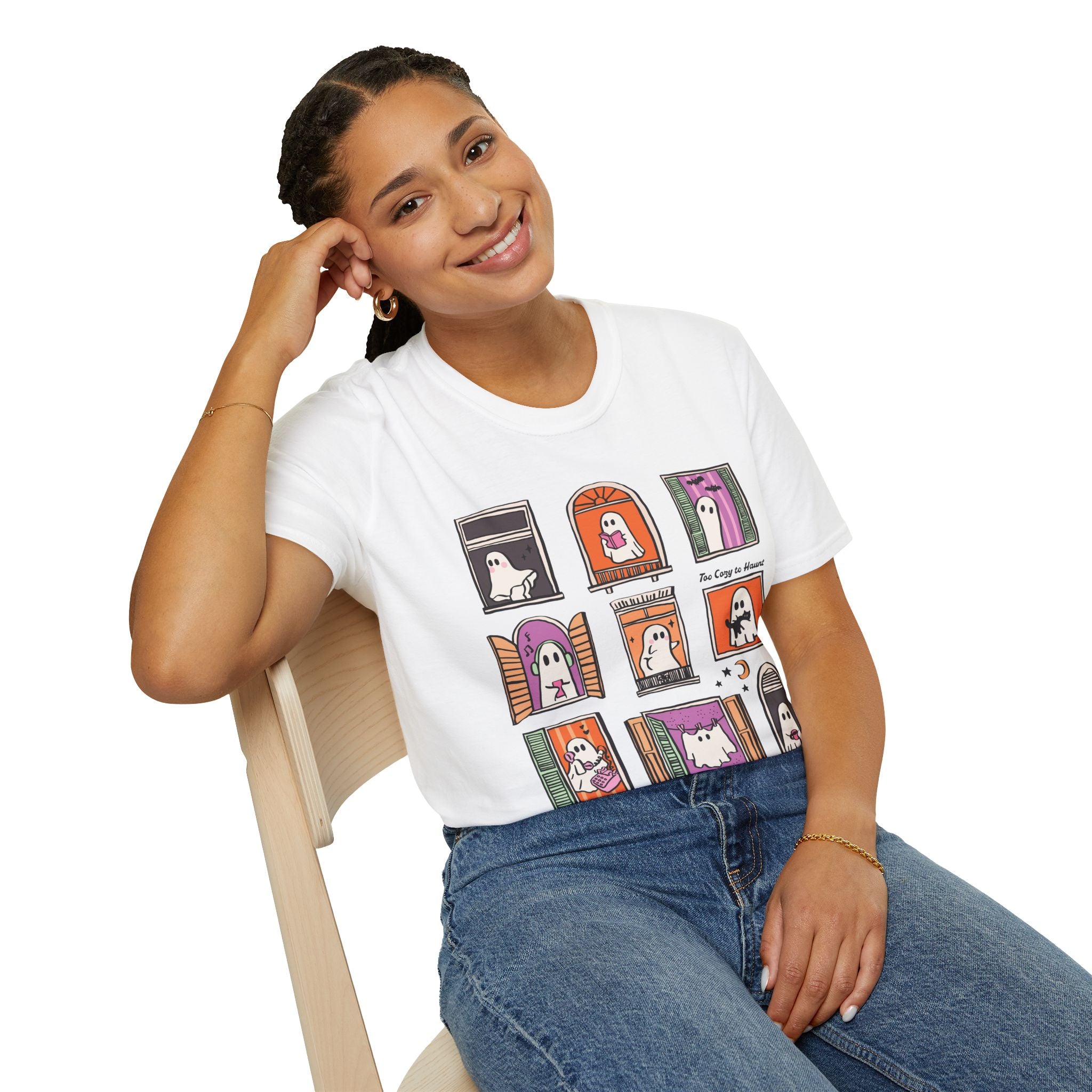 Ghosts In Windows - Unisex Softstyle T-shirt