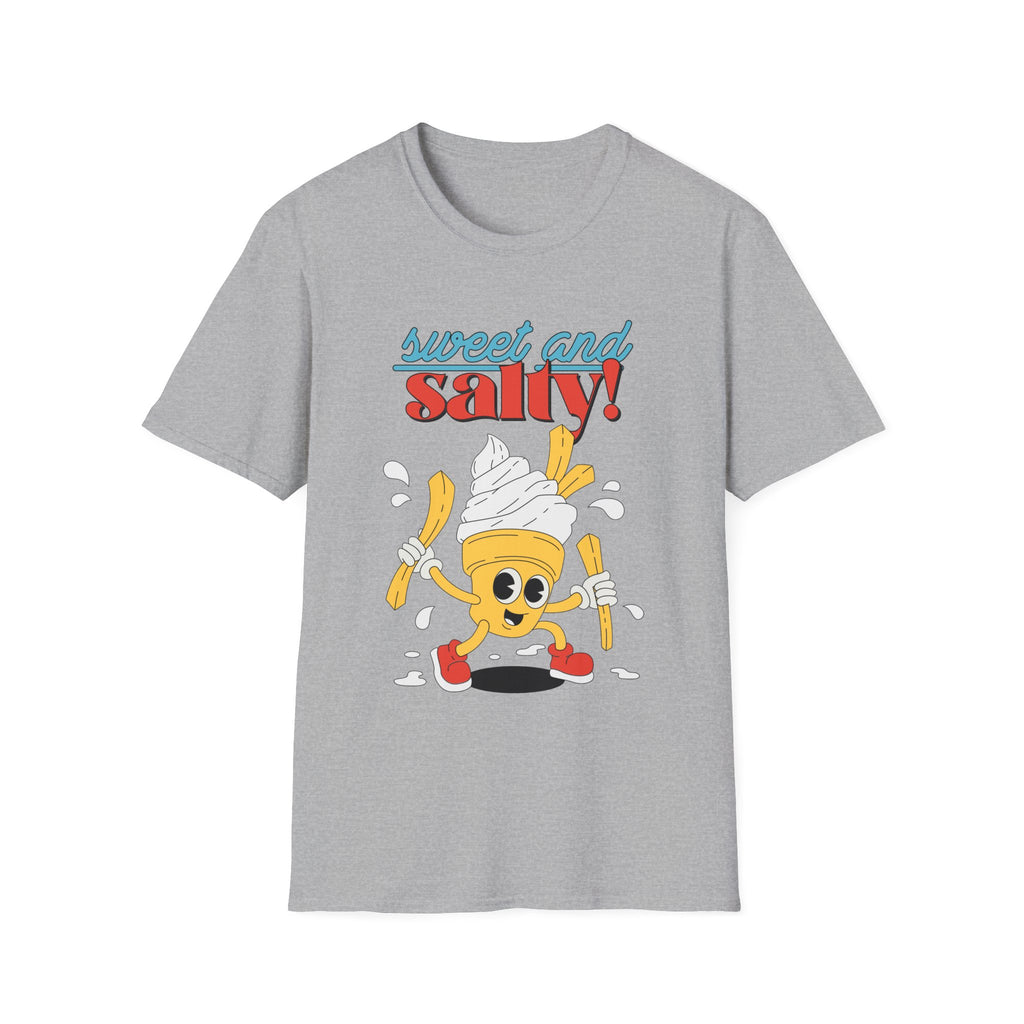 Sweet And Salty, Ice Cream And Fries - Unisex Softstyle T-Shirt