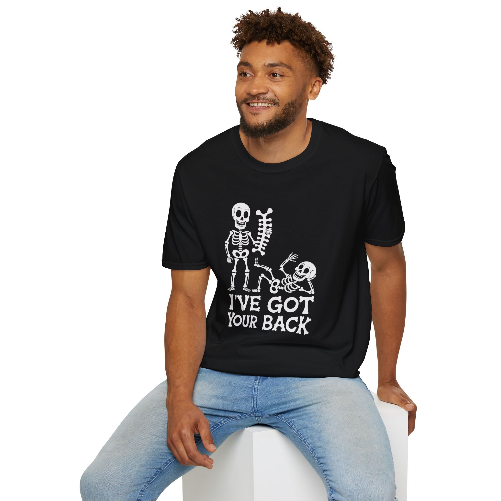 Skeleton, I've Got Your Back - Unisex Softstyle T-Shirt