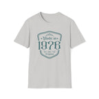 Turning 50, Made In 1976 Unisex Softstyle T-Shirt Ice Grey Unisex Adult T-shirt Australian Printer Birthday
